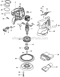 Part Location Diagram of 587695-00 DeWALT Brand Label